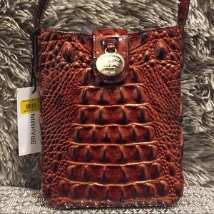 Brahmin real Alligator skin crossbody Purse